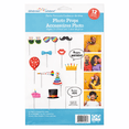 thumbnail image 3 of Way To Celebrate Birthday Party Photo Booth Props, 12 Pcs Funny Photo Decorations Moustache Glasses Hats for Selfie Memory Assorted Colors Designs, 3 of 4