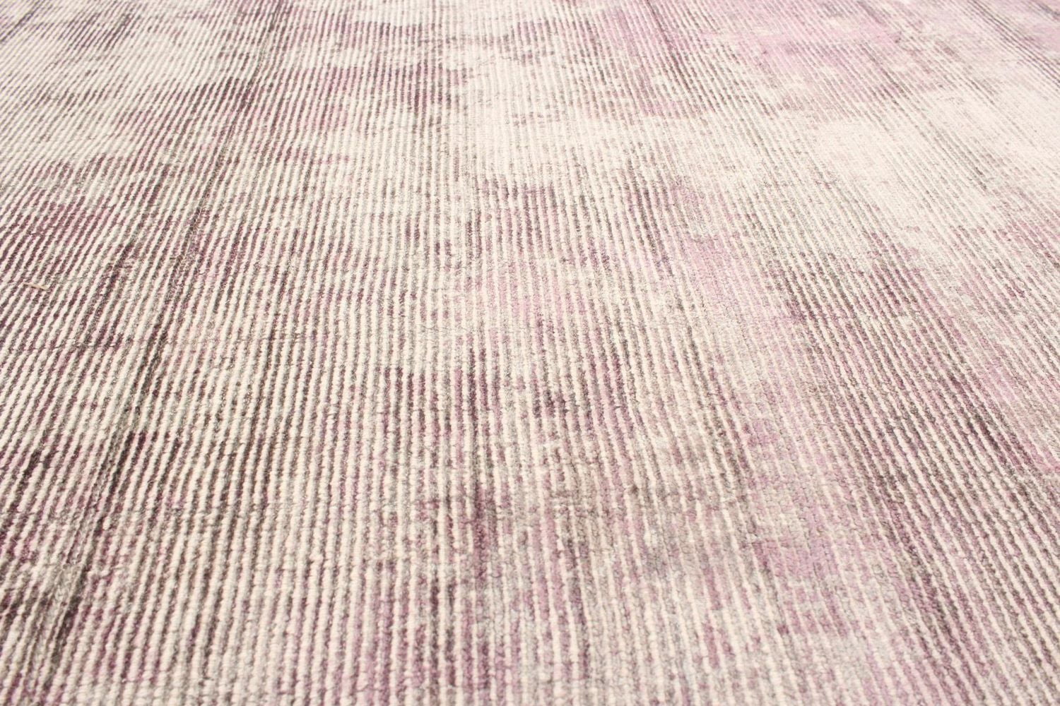 ECARPETGALLERY 5'0" x 7'7"  Stripes Galleria Hand-knotted Area Rug for Living Room, Dining Room and Bedroom in Grey