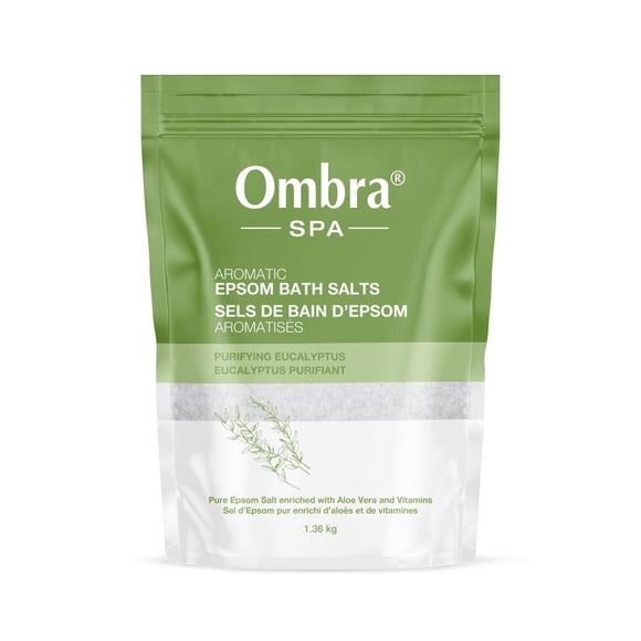 Ombra SPA Sels de bain d'Epsom aromatisés Eucalyptus purifiant