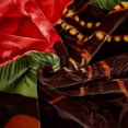 thumbnail image 3 of JML Couverture en Molleton Doux pour Lit Grand 75"x87 Pouces 5 Lb, Couverture Raschel 2 Plis Brun à Motif Floral, 3 of 7