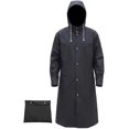 thumbnail image 1 of 1 Pce Imperméable Long Réutilisable en EVA pour Homme, Manteau Trench Coupe-Vent et Imperméable pour la Randonnée, la Pêche, la Marche de Chien, les Activités de Plein Air, Noir-TG, 1 of 6