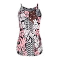 thumbnail image 4 of LSLJS Débardeurs à Bretelles Spaghetti pour Femmes Gilet Imprimé de Mode pour Femmes Décontracté à Col Rond Sans Manches T-shirt Ample Hauts, 4 of 4