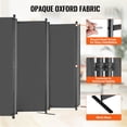 thumbnail image 3 of VEVOR Room Divider 6 Panel Fabric Room Privacy Screen for Office Bedroom Grey, 3 of 9