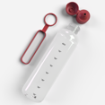 thumbnail image 2 of Smartbottle Sports Large Reusable Water Bottle, Red, 1000ml / 1L, 2-Pack, 2 of 9