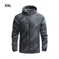 thumbnail image 3 of relayinert Wide Application Sports Jacket All Outdoor Activities Windproof Motorcycle Coat Jacket With Hood Dark Grey 2XL, 3 of 6