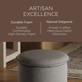 thumbnail image 3 of Maven Lane Lyra Contemporary Ottoman in Slate Fabric Upholstery, 3 of 6
