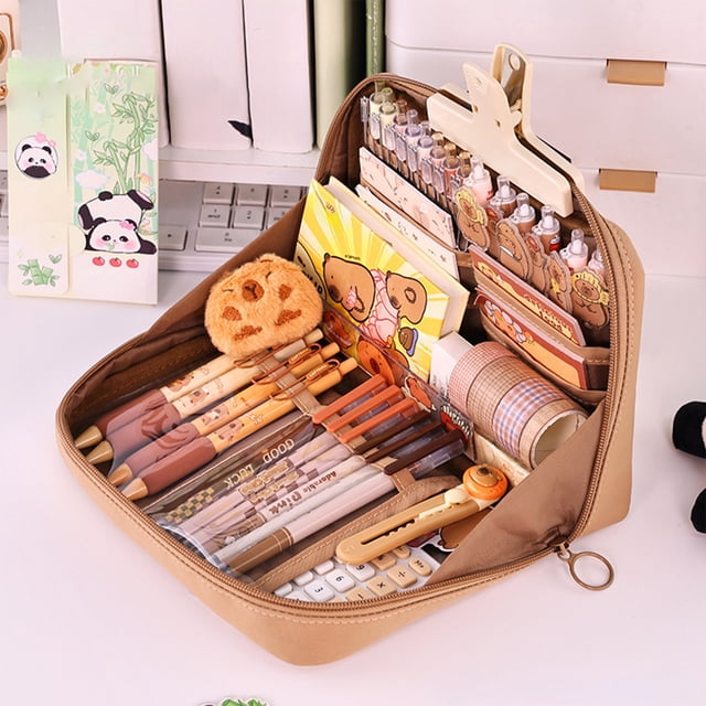 EGNMCR Closet Organizers and Storage, Kitchen Organization Pencil Case For Primary School Students 12-layer Pencil Case With High Appearance And Multifunctional Pencil Case Stationery pocket