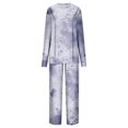 thumbnail image 4 of Blouses pour Femmes, Mode Décontractée Imprimée Manches Longues Col Rond Ensemble Haut et Pantalon, 4 of 5