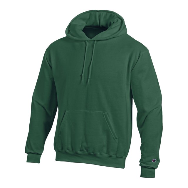 Champion Mens Double Dry Action Fleece Pullover Hoodie, 2XL, Dark Green