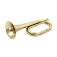 thumbnail image 2 of Bunblic Cavalry Trumpet Western Winds Instrument Musical Instrument Brass Bugle Blowing Bugle for Band Beginner Cavalry Kids Children Gold, 2 of 8