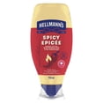 thumbnail image 2 of Hellmann’s Spicy Mayonnaise Dressing, Made with Real Chili Peppers, Gluten‑Free, Squeeze Bottle, 750 ml, 2 of 11