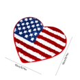 thumbnail image 3 of Cqxid Tapis 4 Juillet Drapeau Américain en Forme de Cœur Tapis de Salle de Bain Antidérapant Patriotique Rouge Blanc et Bleu Tapis de Bain Lavable Tapis de Bienvenue pour Porte d'Entrée Jour de l'Indépendance Jour du Souvenir Chambre H, 3 of 7