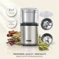 thumbnail image 1 of SPHERE Premium 2 in 1 Chopper & Grinder - Stainless Steel Kitchen Tool, 1 of 6