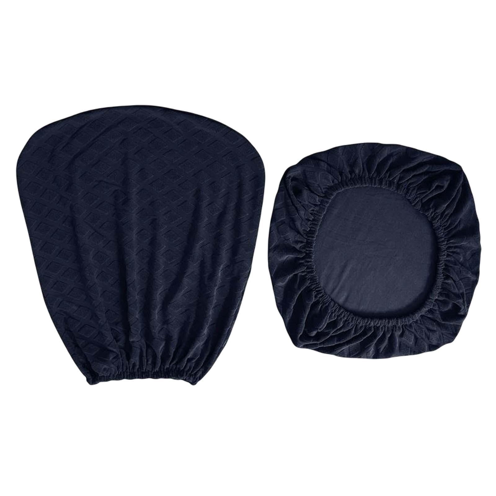 Rotating Chair Protector Office Chair Cover Protective Computer Desk Chair Cover navy blue