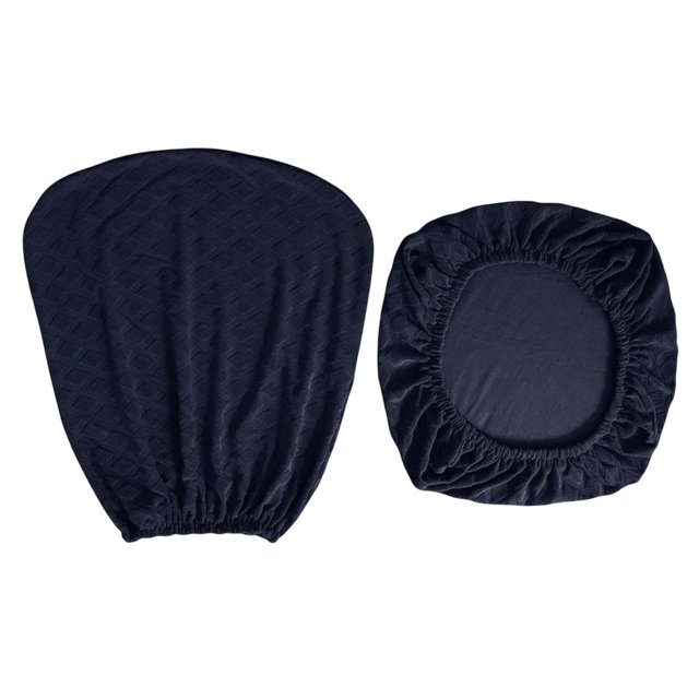 Rotating Chair Protector Office Chair Cover Protective Computer Desk Chair Cover navy blue
