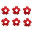 thumbnail image 1 of jinwen 6 Pack (32mm Diameter) Table Soccer Football Foosball Balls Fussball Replacement Red, 1 of 8