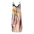 thumbnail image 2 of Robe Longue d'Été Sans Manches à Col Rond Imprimé pour Femmes Grande Taille avec Bretelles Spaghetti et Poches, 2 of 5