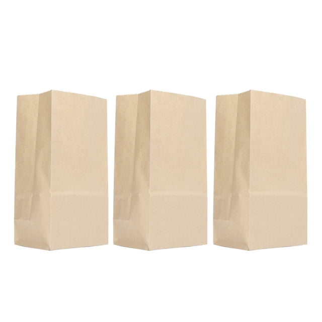 Kraft Paper Bag, 100 Pcs Disposable Tear Food Paper Bag Microwave Safe For Soft Pretzels