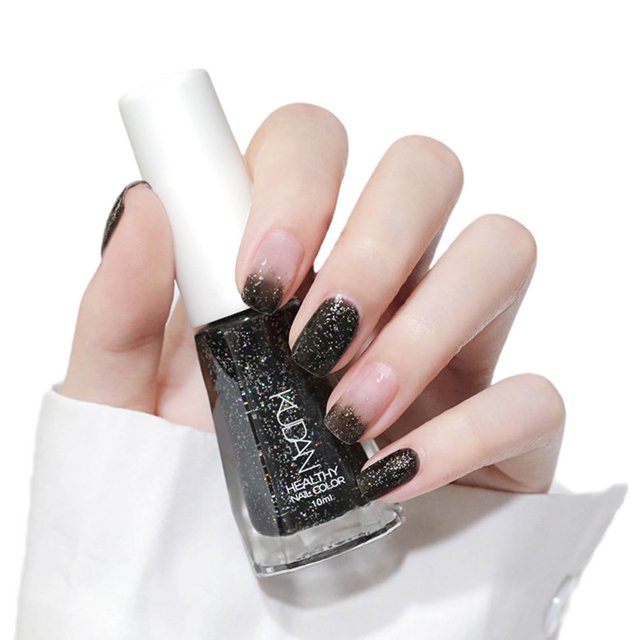 10ml Quick Drying Nail Polish Water-Based Tearable Sequins Baking Free Long Lasting Nail Polish for Female