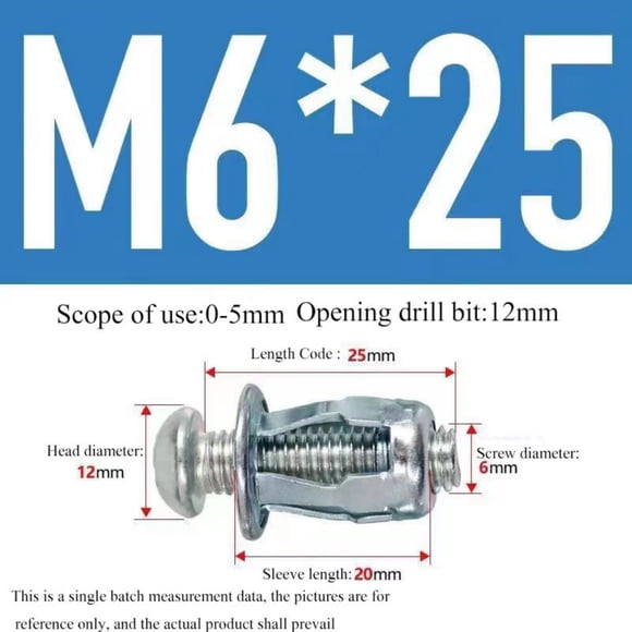 Expansion Screw Gypsum Board Bolt, Hollow Iron Fixed Riveting Nut, Durable Steel Construction, Lantern Style Connector, for Drywall Installation, Industrial Fastening, Heavy-Duty Hardware, Hzhnb