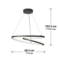 thumbnail image 5 of Artika Salto Modern LED Pendant Light Fixture, Black, 5 of 5