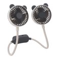 thumbnail image 4 of Portable Neck Fan,Personal Hand Free Fan,Dual Head Bendable Wearable 3 Speed Adjustable USB Rechargeable Hand Free Mini Hanging Fan For Office Travel, 4 of 8