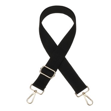 Uxcell Wide Shoulder Purse Strap [1Pcs] - 55 Inch Adjustable Strap Replacement for Handbags Use For Purse & Crossbody Bag & Guitar & Canvas Bag - [Black]