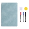 thumbnail image 1 of 1 Pcs Carnet pour Tableau Blanc Réutilisable, Petit Tableau Effaçable à Sec Portable, Comprend 1 Chiffon, 3 Marqueurs et une Effaceur pour Tableau Noir, Mini Carnets Portatifs pour Tableau Blanc, Carnet de Dessin Réutilisable, (H, 6.6x9.5 in), 1 of 8