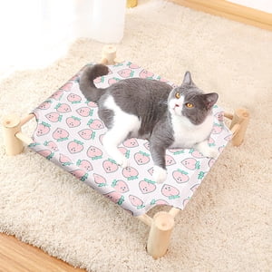 Fwttom Pet Camp Bed Summer Can Be Disassembled and Washed for Home Cats Bed Dog Bed Cats Mat Dog Bed