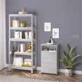 thumbnail image 2 of Yaheetech 5 Tiers Storage Shelf Metal Frame Organizer Rack 330LB Capacity for Each Tier, Light Gray, 2 of 7