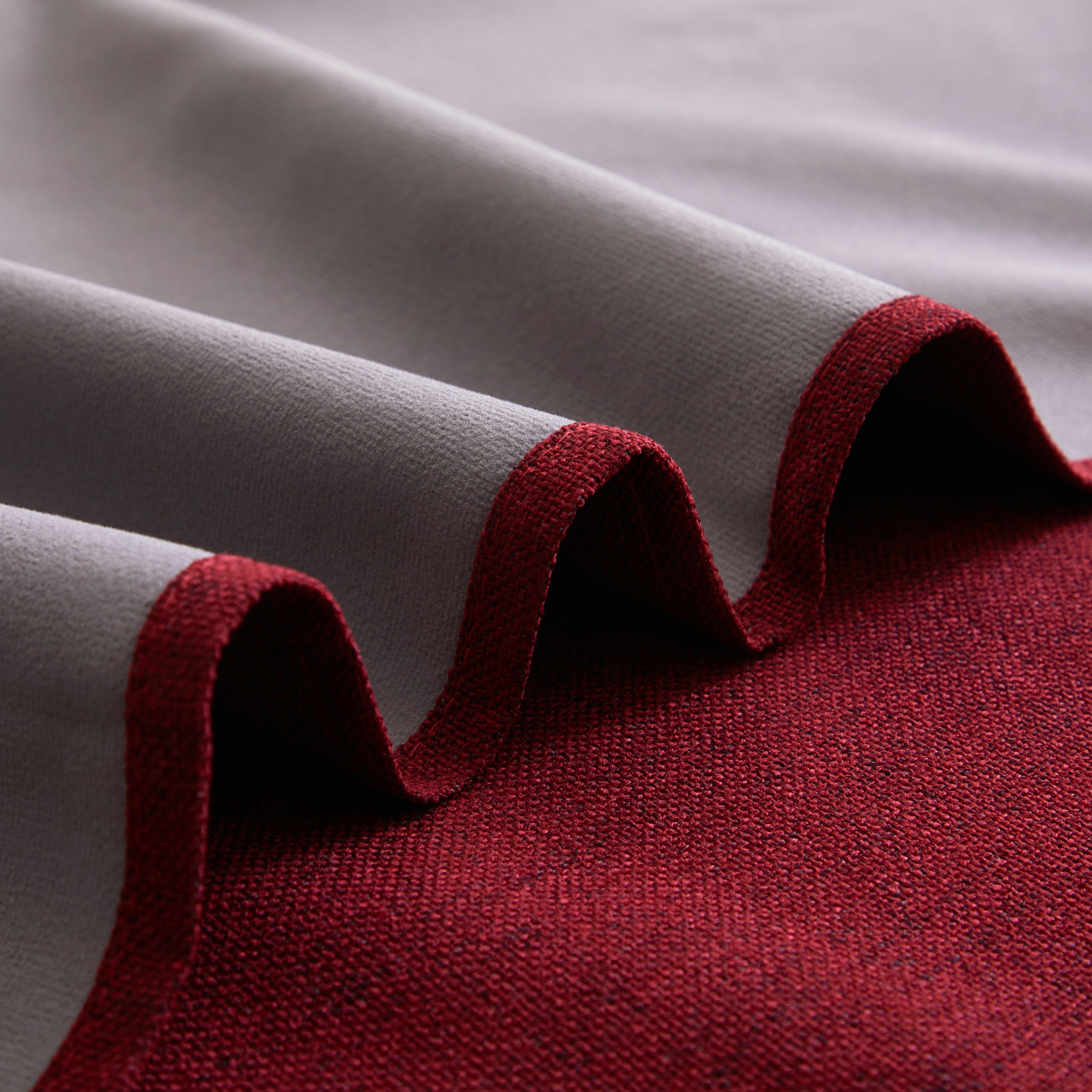 Mainstays Solid Twill Blackout Curtain Panel and Sheers, Set of 4, Merlot, 27.5" W x 84" L