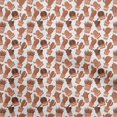 thumbnail image 1 of oneOone Tissu Velours Rouille Marron Cactus Projets de Couture Tissu Imprimé au Mètre 58 Pouces de Large, 1 of 5