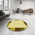 thumbnail image 4 of Ahgly Company Machine Washable Indoor Rectangle Transitional Dark Yellow Green Area Rugs, 2' x 4', 4 of 7
