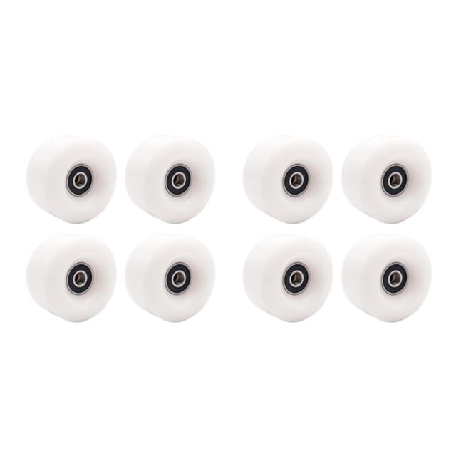 Decodeary Inline Skate Wheel PU Wear-Resistant 58mm Wheels Replacement 82A White 58x58x32mm 2Set