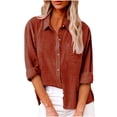 thumbnail image 1 of Timegard Chemises à Manches Longues pour Femmes Grande Taille en Coton et Lin Hauts Légers Automne Décontracté Blouse Ample, 1 of 8