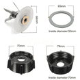 thumbnail image 3 of EIGTHTAIL Blender Blade Long-lasting Sharp 6-Blade Design Oster Blender Replacement Parts Leak-Proof Seal for Safety Stable Rubberwood Base Blender Cutter Black, 3 of 4