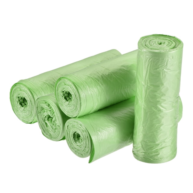 Uxcell Small Trash Bags Garbage Waste Basket Liners for Kitchen Office Bathroom Green