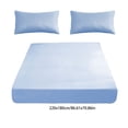 thumbnail image 3 of Qiopertar Fitted Sheet, Non-Slip Double Bed Fitted Sheet with All-Inclusive Elastic Pocket, Soft Fiber Bed Cover for Mattress Protection, 3 of 6