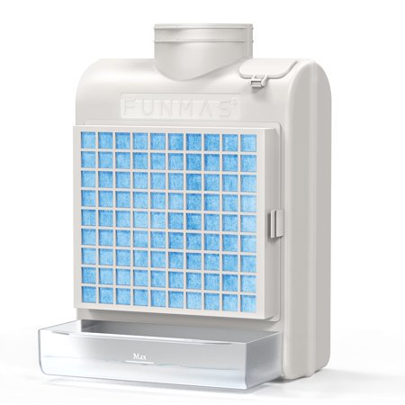 FUNMAS Évent de Sécheuse Intérieur 3-en-1, Filtre d'Écran en Acier Inoxydable, Filtre en Polyester et Système de Tiroir à Eau, Volet de Sécurité Amélioré, avec 4
