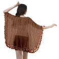 thumbnail image 4 of Moomaya Open Front Printed Shrug Printed Kimono Sleeve Beach Cover Up For Women, 4 of 5