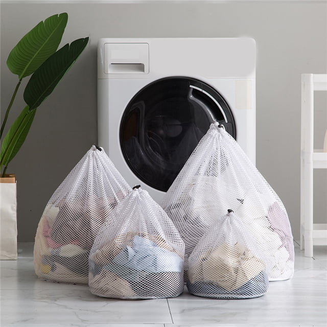 Vaidha Large Laundry Bag Mesh Laundry Bags With Drawstring Wash Bag For Delicates Garment Laundry Mesh Bag For Family College Dorm Apartment