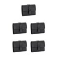 thumbnail image 3 of pitrice Leather Women Purse Rectangular Trifold for Zipper Hasp Stylish Card Holder Photo Folder Wallet Notecase Birthday Gift Black 5Set, 3 of 6