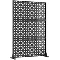thumbnail image 1 of YUSAZENS 47x72 Inch Galvanized Steel Garden Screen Panel Square Hole Pattern Metal Privacy Fence for Backyard Patio Outdoor Decorative Partition, 1 of 8