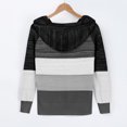 thumbnail image 5 of IROINID Liquidation Hauts Grande Taille pour Femmes, Pull Imprimé de Noël, Col Rond, Manches Longues, Boutons, Noir, 5 of 5