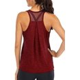 thumbnail image 1 of Débardeurs d'Entraînement pour Femmes Débardeurs Racerback en Forme en Vrac pour Femmes Débardeurs de Course de Réservoir Musculaire Sans Dos en Mesh, 1 of 2