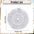 thumbnail image 4 of Chainmail Scrubber, Stainless Steel Chainmail Scrubber with Hanging Ring - Non-Stick Skillet & Bbq Grill Cleaner, Rust-Resistant & Durable, Round Pot Cookware Essential, Stainless Steel Pot Cleaner, 4 of 8