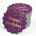 thumbnail image 4 of Inkdotpot Real Gold Foil Happy Birthday Tags Favor Hang Paper Tags 50 Piece, 4 of 6