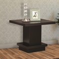 thumbnail image 2 of Benzara BM184934 Table d'Appoint Contemporaine avec Base Piédestal, Brun Cappuccino, 2 of 4