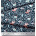thumbnail image 3 of Soimoi Poly Georgette Fabric Dot,Fish & Cat Kids Printed Fabric 1 Yard 42 Inch Wide, 3 of 3
