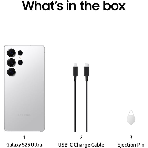 Samsung Galaxy S25 Ultra 5G (512GB, 12GB RAM) Titanium White